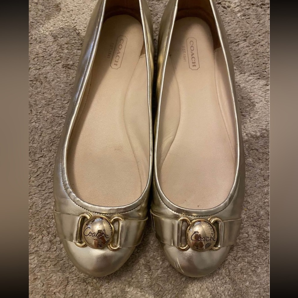 Women’s size 8.5 Coach Flats. Gently worn, smoke free/pet free home.